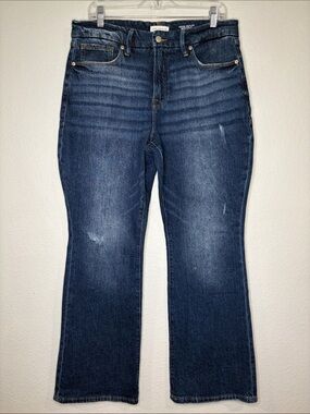 Good American like new Good Petite bootcut boot cut jean stretch denim 12/31P